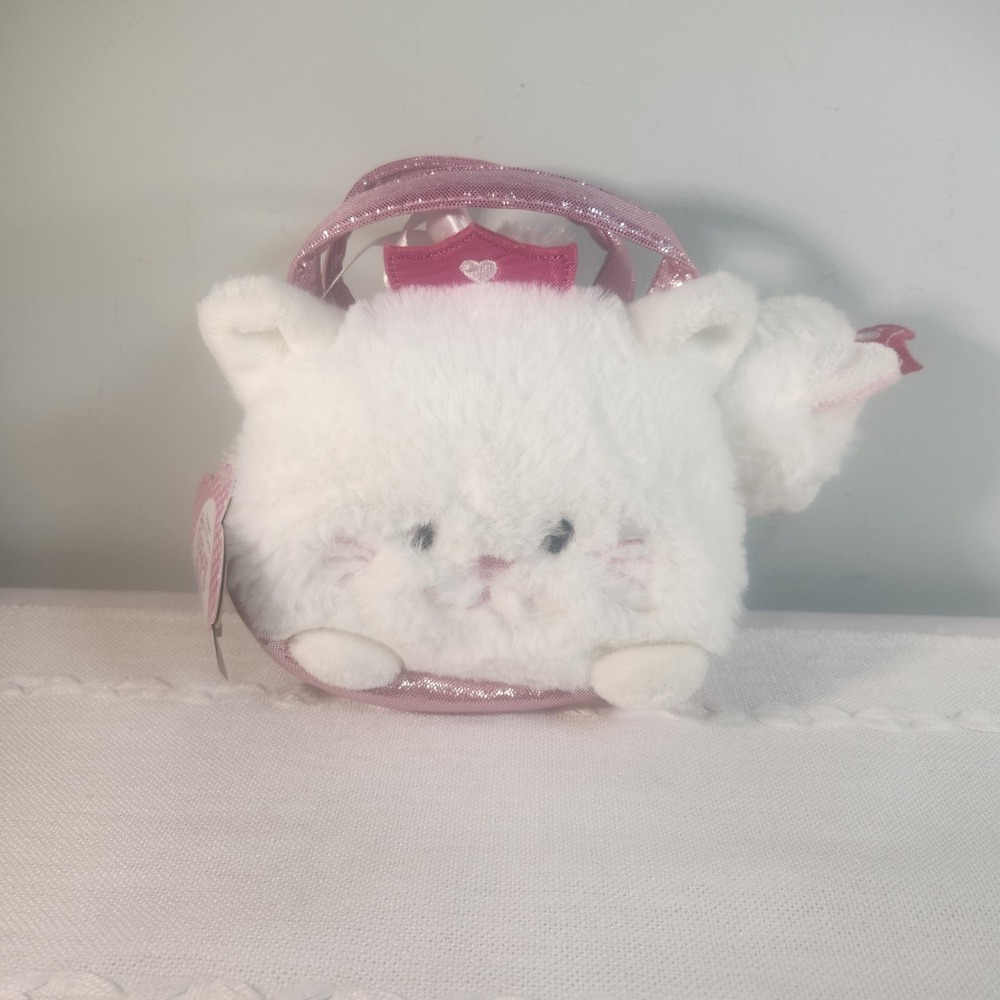 2 pc Aurora - Fancy Pals - 7" Pearl Kitty Pet Carrier Cat & Bag
